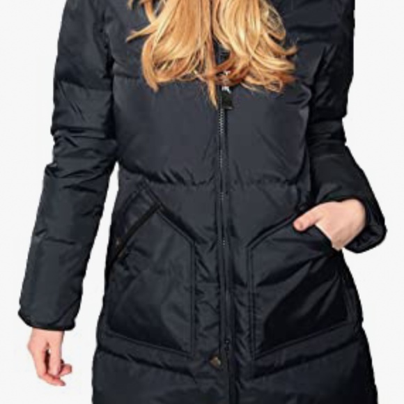 Plajar down coat with Racoon and rabbit hood - Picture 1 of 7